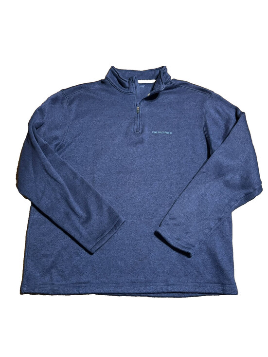 Realtree Other - Realtree 1/4 Zip Fleece Pullover Sweatshirt Blue Men’s XL Mock Neck Solid